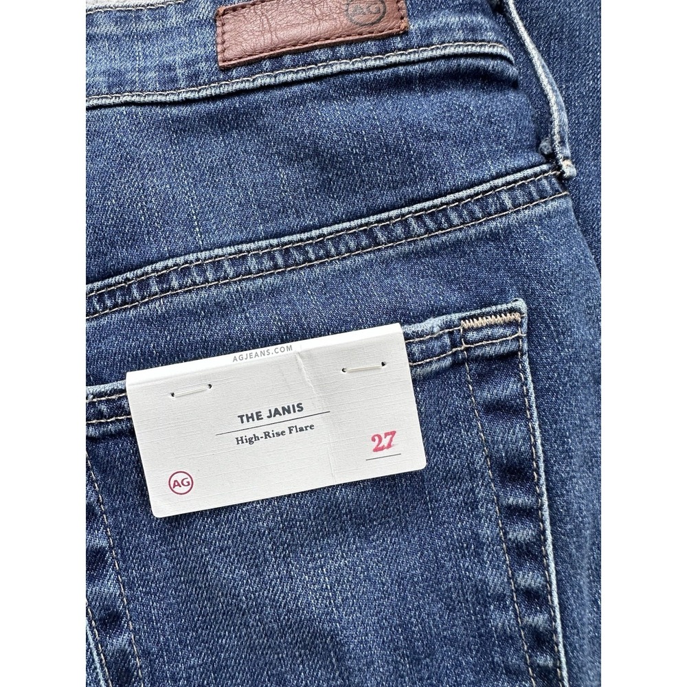 AG Adriano Goldschmied Jeans Sz 27 The Janis High Rise Flare 70's USA - Picture 8 of 10